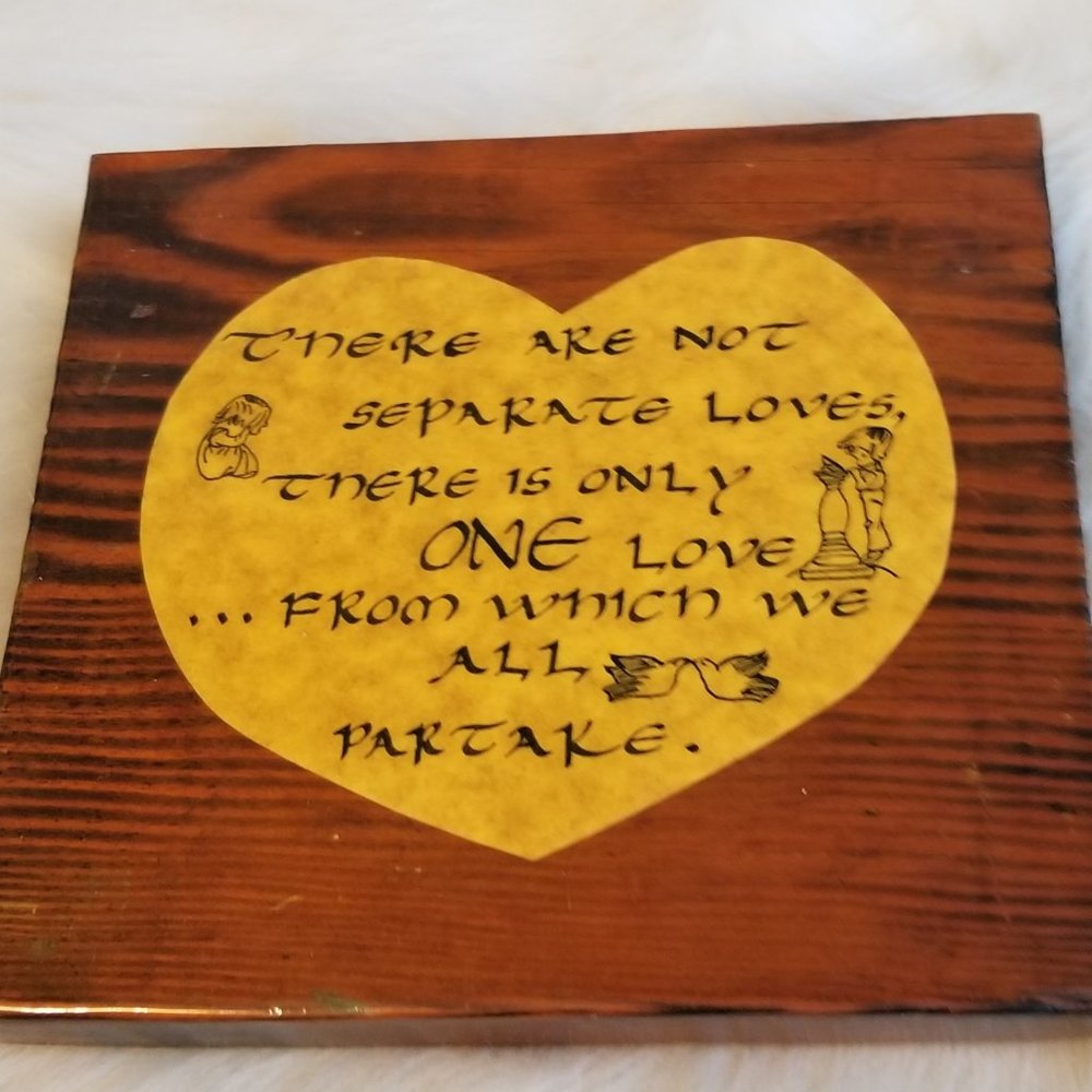 A Handmade Wood Decoupage Wall Hanging